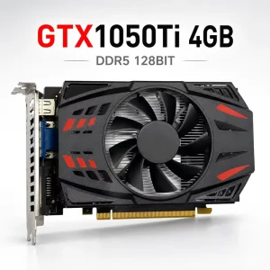 GeForce GTX 1050Ti 4GB GDDR5 Graphics Card 128Bit Gaming Video Card Single Fan Air Cooling for Desktop PC