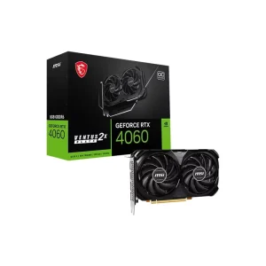 GeForce RTX 4060 2X OC 8GB GDDR6 Two-Fan Black Graphics Card
