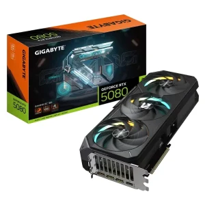 GeForce RTX 5080 16GB GDDR 256-bit Fan-Cooled PCIe 5.0 DLSS 4 AI Graphics Card for Desktop Gaming