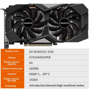 Gigabyte Graphics Card GTX 1660 Super 6GB PC Gaming Graphics Card