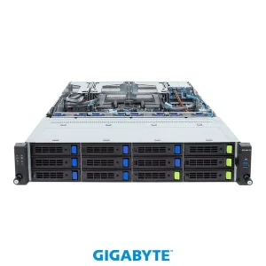 Gigabyte R283 S90 2U Server with 12 Bay 2000W Redundant IPMI 64GB DDR5 2.0GHz Xeon CPU New Stock Rack