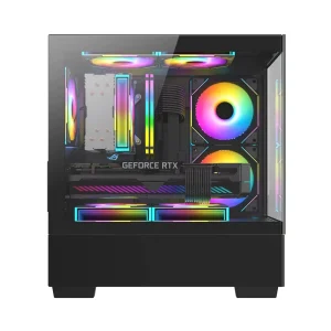 Glass Micro ATX Mini ITX Cube PC Case Custom MATX Gaming Computer Case CPU Water Cooler Support