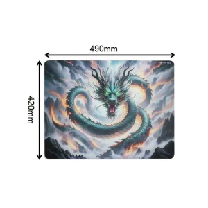 Glass Mouse Pad XXL Extra Large Waterproof Wear-Resistant Anti-Slip Silicone Base for PC Gaming Workstation