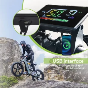 H6C-2 Electric Scooter and Bike LCD Display IP65 Waterproof Handlebar Mount ABS