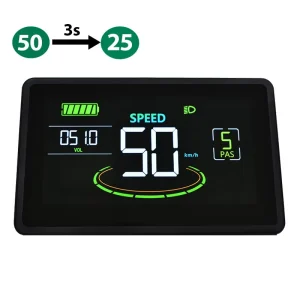 H6C 24V/36V/48V/60V Electric Bicycle Computer with LCD Display Color Screen Panel USB UART 2 for Road Bike and E-Scooter
