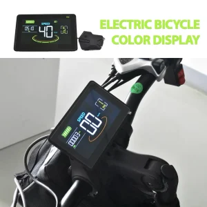 H6C Road Bike LCD Display Speedometer IP67 Waterproof Handlebar Mount Wired Electric Bike