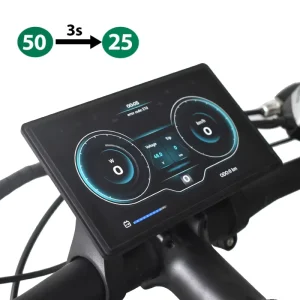 H8 Advanced Electric Road Bike Computer Horizontal Color LCD Waterproof UART2 Speedometer Odometer Smartphone Sync Cycling Bike