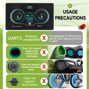 H8 [Haytrix] Aluminum Frame Bicycle Computer Digital LCD Speedometer Odometer EBike Backlight