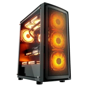 HD USB 3.0 MATX Gaming Computer Case with Tempered Glass PC Tower
