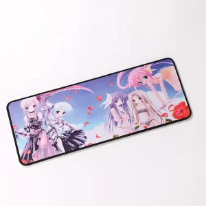 Heated Cartoon Rubber Gaming Mouse Pad with Anti-Slip Wrist Protector and Customizable Sizes