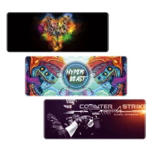 Heated Wireless Charging Gaming Mouse Pad Rubber Polyester Fabric Digital Printing Extra Large Size Customizable Options High