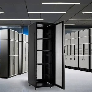Heavy Duty 19 Inch Server Rack & Network Cabinet with Wheels 18U 47U Enclosure IP20 Protection SPCC Steel 800kg Load Capacity
