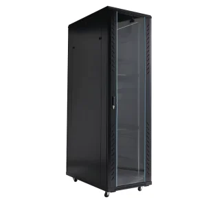 Heavy-Duty 42U/47U Communication Server Storage Rack, Soundproof, Mesh Glass Door