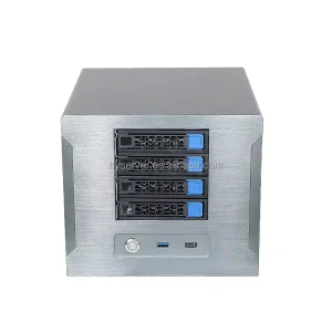 Hengyu Hot Selling Mid Tower 4 Bay NAS Server Case Mini ITX Form Steel USB Front Port Stock Fan