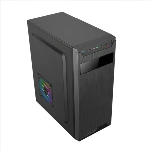 High Airflow ATX Mid-Tower Gaming Computer Case with 2 Pre-Installed RGB Fans