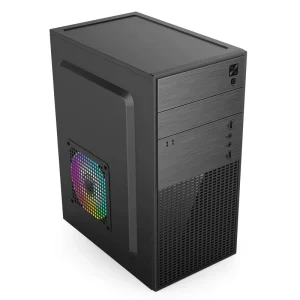 High Airflow Gaming PC Case Micro ATX Tower Chassis with Mesh Front Panel Computer Cabinet