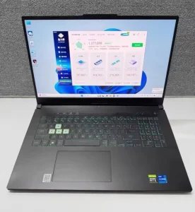 High Configuration Gaming Laptop Used TUF Gaming F17 Intel I7 Gen 12th RTX3070 Graphics Card 17.3 Inch Display