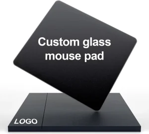 High End Customizable Glass Mouse Pad with Anime Design Custom Size & in Stock Premium Packaging for Corporate Gifts & Gamers
