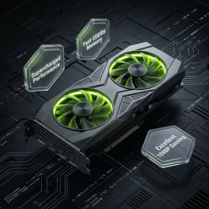 High-Performance Gaming Graphics Card with Dual/Triple Fan Cooling, DDR5 1870MHz DirectX 12 PCI Express
