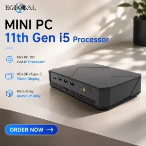 High Performance Mini PCs 11TH In tel Core I5 1135G7 1145G7 HD+DP+Type C Three Display 2*DDR4 RAM M.2 NVME SSD Small Computer