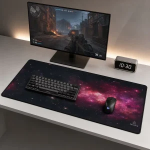 High Precision Gaming Mouse Pad Stitched Edge Non Slip Rubber Base 3mm for Fast Glide and Accurate Cursor Control Custom Logo