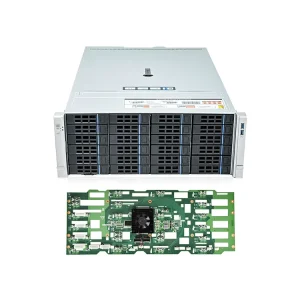 High Quality 4U 24 Bay Rack Chassis Customized SAS SATA Straight through Backplane Aluminium PC Server Case USB Cooling Fan