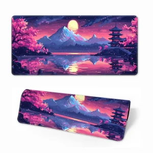 High Quality Custom Logo Cartoon Gaming Mouse Pad Non Slip Rubber Base Stitched Edge Fabric Water Resistant Scratch Stock