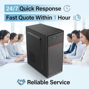 High Quality Office Computer Case Micro ATX Desktop Computer Cases & Tower Mid Tower Office Work Station Desktop PC Case