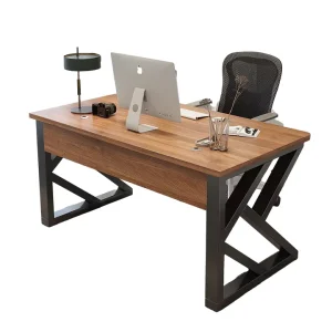 Home Office Furniture Luxury Style Computer Table PC Metal Legs MDF Desktop Office Desks