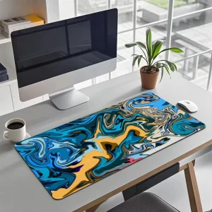 Hot Models Fluid Gaming Odorless Mouse Pad Factory Custom Desktop Keyboard and Mouse Non Slip Pads