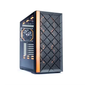 Hot Selling Full Tower EATX Gaming Computer Case with Aluminum Alloy and Tempered Glass Wooden Strip