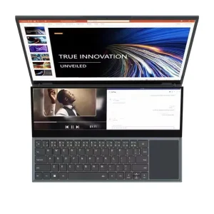 Hot Selling Win 11 Metal English IPS 16+14 Inch I7 9750H Dual Screen Laptop SSD Touch Screen Student Games Office Work