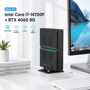 I5 13400F RTX 4060 8G Mini PC Desktop DDR5 PCIe 4.0 SSD Compact Desktop PC With Dual LAN for Office Gaming Use Mini Gaming Pc