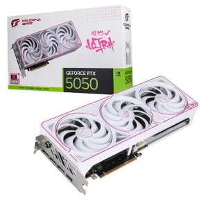 IGame GeForce RTX 5050 Ultra W OC 8GB GDDR6 128 Bit PCI Express DP+ Desktop New Fan Gaming Graphics Card