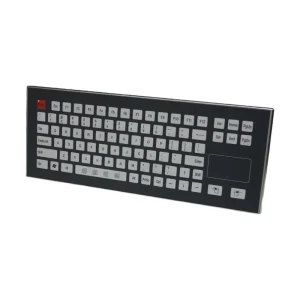 IKB21156 OEM CNC Services Panel mount Mechanical PC Keyboard Stainless Steel Case CNC Custom Industrial Keyboard