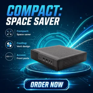 INYUDA TX20 H110 Mini PC Intel Core I5 DDR4 HDMI VGA Dual Display VESA Mount Gigabit LAN Windows 11 Pro Small Desktop Computer