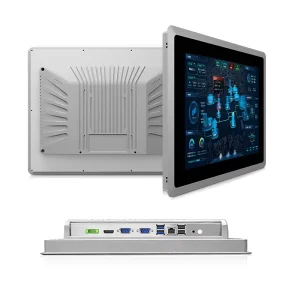 IP65 Waterproof RS232 RS485 10.4 12.1 15 17 19 Inch PCAP Touchscreen Embedded All in One Fanless Industrial Panel Computer