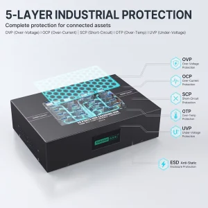Industrial 20-Port USB 3.0 Hub, 200W, 5Gbps, Multi-Device Charger with USB Splitter