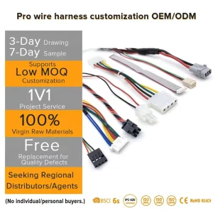 Industrial 4-Wire DMX Cable with Tinned Copper Wires Rubber Insulation IP65 for PLC CNC Machine Control Systems