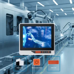 Industrial All-in-One Touchscreen Panel PC with Linux/Windows OS Support and Front USB Ports