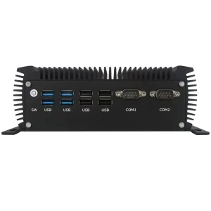 Industrial Use Mini PC Desktop 2*LAN SSD VGA RS232 Fanless Computer Core I5 8305G Edge Computing
