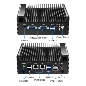 Intel Core I5-6200U Industrial NUC PC 2 LAN HDMI DP 2 COM Fanless Computer