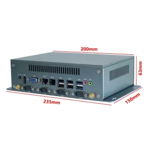 Intel Core I7 10710U Industrial Mini PC 6COM 4LAN 8USB 4K VGA Windows 11 Desktop Computer for IoT Automation and CNC Control