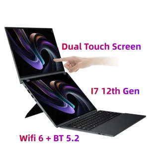 Intel Core I7 12th Gen 1270P Double Display AI 14 Inch YOGA 2 in 1 DDR5 WIFI6 Adjustable Bracket Two Dual Screen Touch Laptop