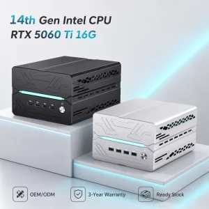 Intel Core Mini PC I7 14700F RTX 5060 Ti 16GB DDR5 32GB 1TB SSD Mini Gaming PC for Office Gaming in Stock OEM ODM Buyers Mini Pc