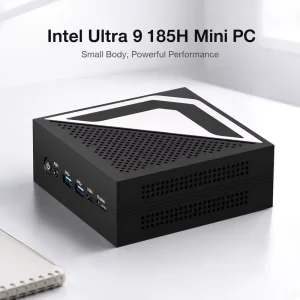 Intel Core Ultra 125H 155H 185H Mini Workstation PC DDR5 RAM Dual NVMe SSD Windows 10 Linux
