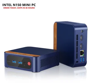 Intel N150 N1 Mini PC Windows 11 Pro 16GB DDR4 512GB SSD Desktop Office Computer