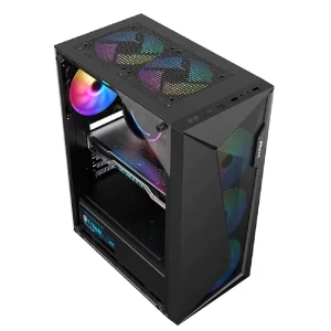 Iron Lightweight ATX Mid Tower Computer Case with Metal Mesh Front Panel