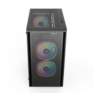 JNP A02 Black Water Cooling Computer Case MATX ITX Mini PC Case with USB 3.0
