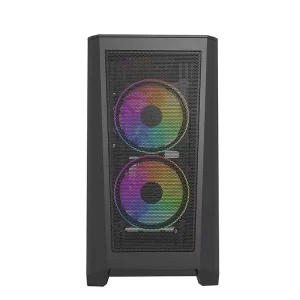 JNP A04 Silent Mid Tower Computer Case OEM ODM MATX Gaming PC Case Mesh Front Panel